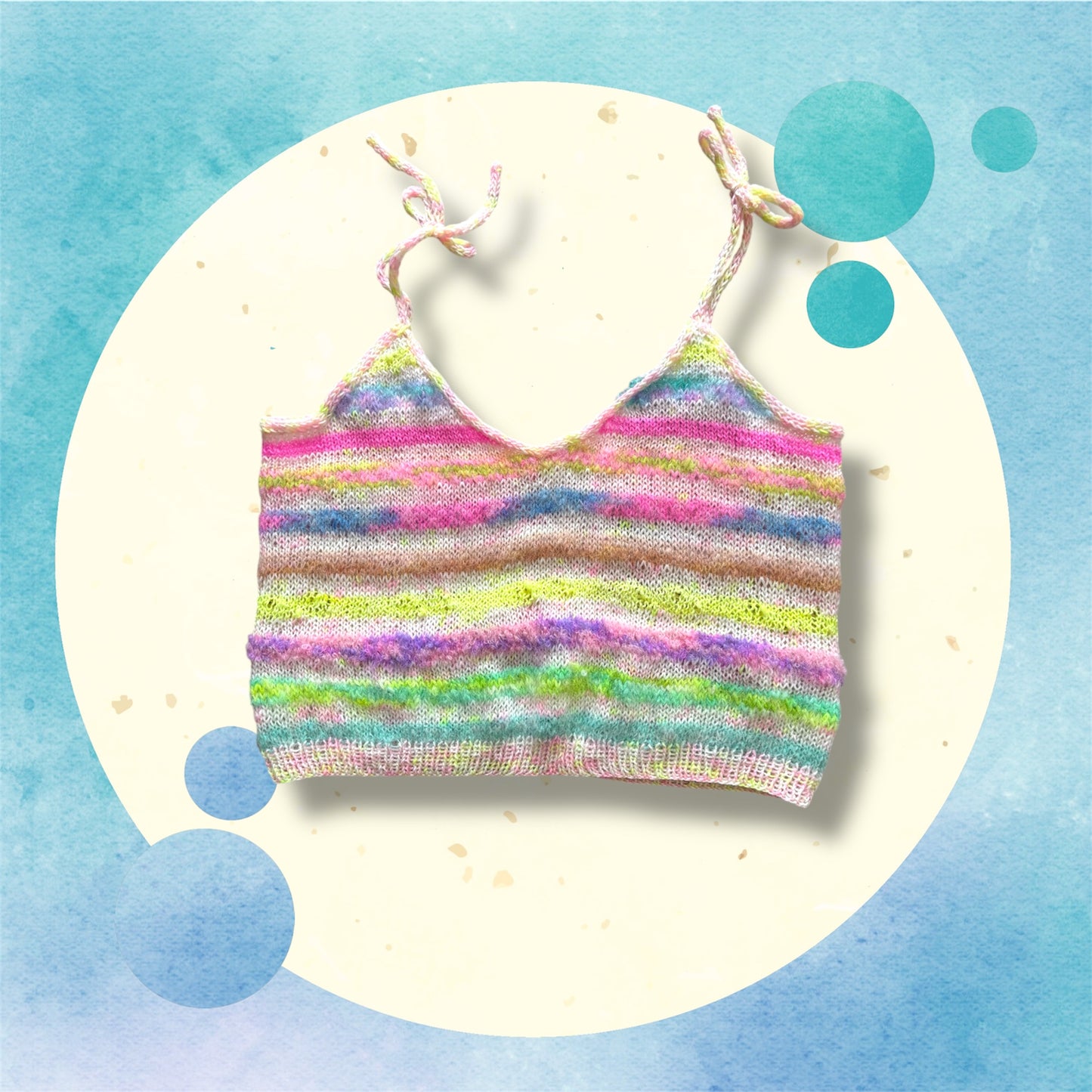 Reste top strikke kit med opskift