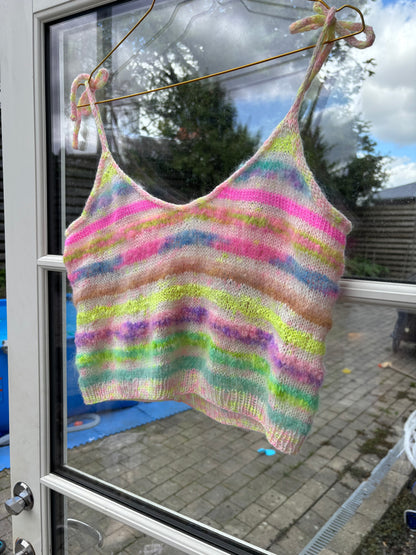 Reste top strikke kit med opskift